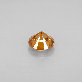 Zircon Gemstone in 5.4 mm Size for Sale, Zircon Stone in Orange Color