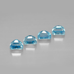 Zircon Gemstone in 4.2 x 3 mm Size for Sale, Zircon Stone in Blue Color