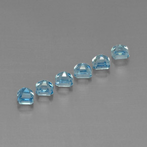 Zircon Gemstone in 3.3 x 3.3 mm Size for Sale, Zircon Stone in Blue Color