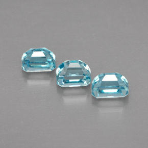 Zircon Gemstone in 3.8 x 2.9 mm Size for Sale, Zircon Stone in Blue Color