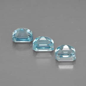 Zircon Gemstone in 3.9 x 3.3 mm Size for Sale, Zircon Stone in Blue Color