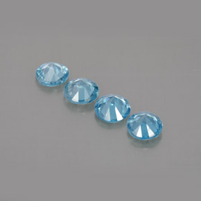 Zircon Gemstone in 4.4 mm Size for Sale, Zircon Stone in Blue Color