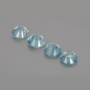 Zircon Gemstone in 4.7 mm Size for Sale, Zircon Stone in Blue Color