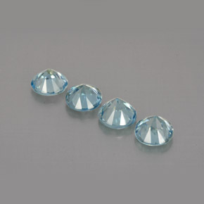 Zircon Gemstone in 4.5 mm Size for Sale, Zircon Stone in Blue Color