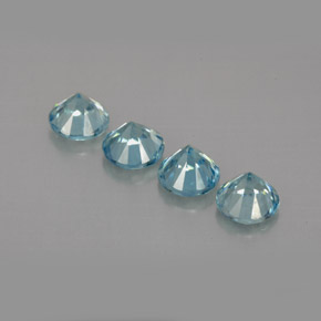Zircon Gemstone in 4.6 mm Size for Sale, Zircon Stone in Blue Color