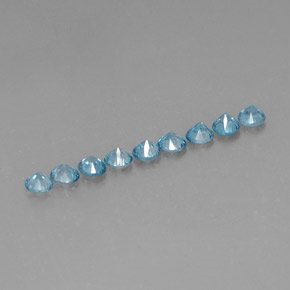 Zircon Gemstone in 3.3 mm Size for Sale, Zircon Stone in Blue Color