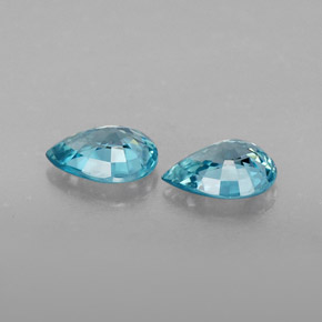 Zircon Gemstone in 7 x 5 mm (calibrated) Size for Sale, Zircon Stone in Blue Color