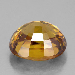 Zircon Gemstone in 12.2 x 10.7 mm Size for Sale, Zircon Stone in Yellow Golden Color