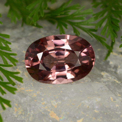 Deep Wine Red Zircon Gem - 3.6ct Oval Facet (ID: 308862)