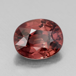 4.49 ct Pink Zircon Stone, Natural Zircon in Oval Facet Shape for Sale