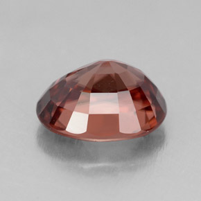 Zircon Gemstone in 10 x 8 mm (calibrated) Size for Sale, Zircon Stone in Orange Rose Color