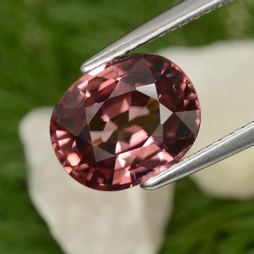 Scarlet Red Tone Циркон Камень - 4.4ct Фасетный Овал (ID: 309448)