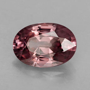 2.82 ct Pink Zircon Stone, Natural Zircon in Oval Facet Shape for Sale