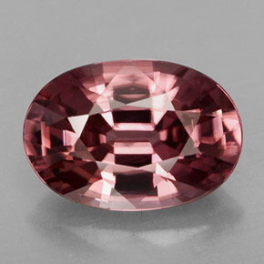 3.17 ct Pink Zircon Gemstone, Zircon Gem in Oval Facet Shape for Sale.
