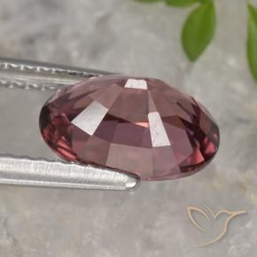 Zircon Gemstone in 9.5 x 6.9 mm Size for Sale, Zircon Stone in Deep Red Color