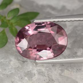 4.18 ct Pink Zircon Gemstone, Zircon Gem in Oval Facet Shape for Sale.