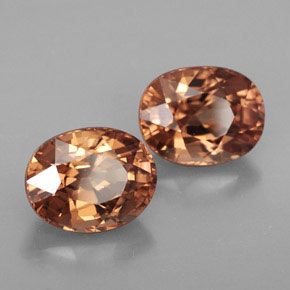 7.06 ct Orange Zircon Stone, Natural Zircon in Oval Facet Shape for Sale