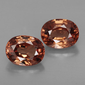 6.48 ct Orange Zircon Gemstone, Zircon Gem in Oval Facet Shape for Sale.