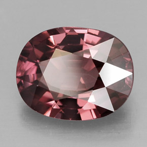 3.04 ct Pink Zircon Stone, Natural Zircon in Oval Facet Shape for Sale
