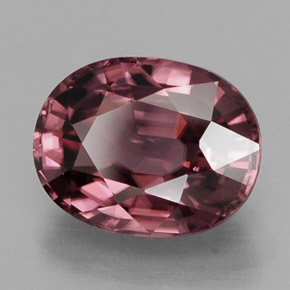 3.24 ct Pink Zircon Stone, Natural Zircon in Oval Facet Shape for Sale