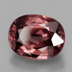 3.22 ct Pink Zircon Stone, Natural Zircon in Oval Facet Shape for Sale