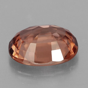 Zircon Gemstone in 9 x 7 mm (calibrated) Size for Sale, Zircon Stone in Rose Orange Color