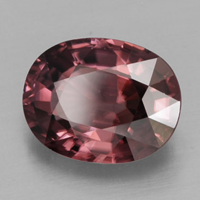 2.86 ct Pink Zircon Stone, Natural Zircon in Oval Facet Shape for Sale