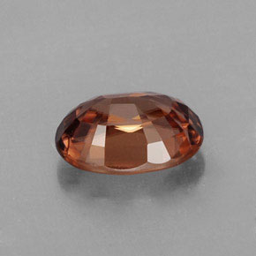 Zircon Gemstone in 9 x 7 mm (calibrated) Size for Sale, Zircon Stone in Rose Orange Color