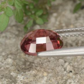 Zircon Gemstone in 9 x 7 mm (calibrated) Size for Sale, Zircon Stone in Pink Rose Color