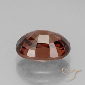 Zircon Gemstone in 9 x 7 mm (calibrated) Size for Sale, Zircon Stone in Deep Crimson Red Color