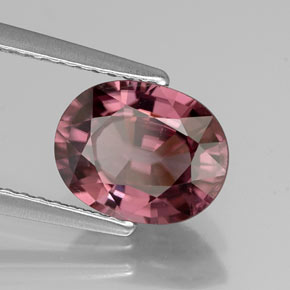 2.86 ct Pink Zircon Stone, Natural Zircon in Oval Facet Shape for Sale