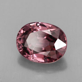 3.02 ct Pink Zircon Stone, Natural Zircon in Oval Facet Shape for Sale