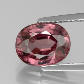 3.29 ct Pink Zircon Gemstone, Zircon Gem in Oval Facet Shape for Sale.