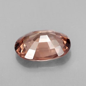 Zircon Gemstone in 10.8 x 8.2 mm Size for Sale, Zircon Stone in Rose Orange Color