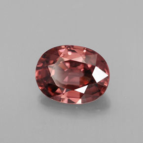 2.84 ct Pink Zircon Stone, Natural Zircon in Oval Facet Shape for Sale