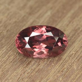 Scarlet Red Tone Циркон Камень - 5.4ct Фасетный Овал (ID: 314869)