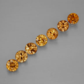 2.38 ct Yellow Zircon Gemstone, Zircon Gem in Diamond-Cut Shape for Sale.