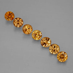 2.38 ct Yellow Zircon Stone, Natural Zircon in Diamond-Cut Shape for Sale