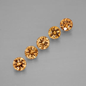 1.66 ct Yellow Zircon Gemstone, Zircon Gem in Diamond-Cut Shape for Sale.