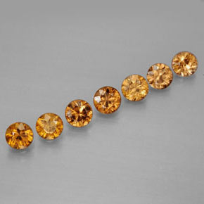 2.02 ct Gold Zircon Stone, Natural Zircon in Diamond-Cut Shape for Sale