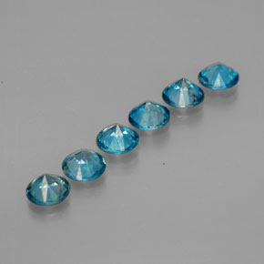 Zircon Gemstone in 4.3 mm Size for Sale, Zircon Stone in Blue Color