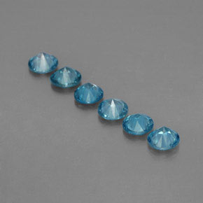 Zircon Gemstone in 4.5 mm Size for Sale, Zircon Stone in Blue Color