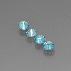 Zircon Gemstone in 4.4 mm Size for Sale, Zircon Stone in Blue Color