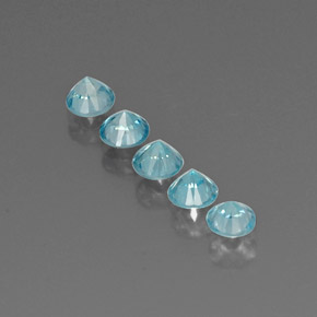 Zircon Gemstone in 4.4 mm Size for Sale, Zircon Stone in Blue Color