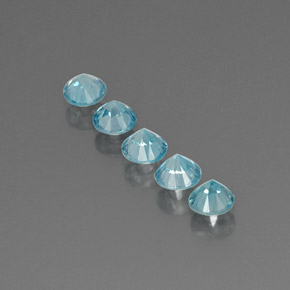 Zircon Gemstone in 4.7 mm Size for Sale, Zircon Stone in Blue Color