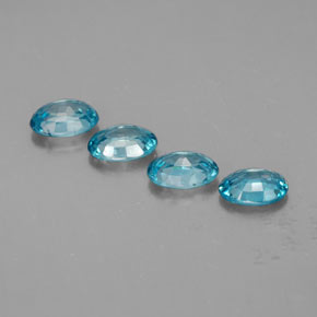 Zircon Gemstone in 6 x 4 mm (calibrated) Size for Sale, Zircon Stone in Blue Color