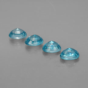 Zircon Gemstone in 5.9 x 4.2 mm Size for Sale, Zircon Stone in Blue Color