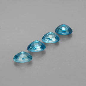Zircon Gemstone in 5.9 x 4.2 mm Size for Sale, Zircon Stone in Blue Color