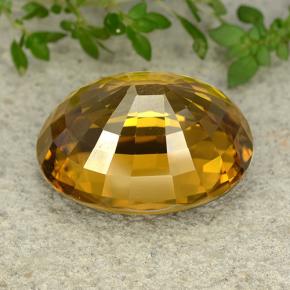 Zircon Gemstone in 22.5 x 18.1 mm Size for Sale, Zircon Stone in Yellow Golden Color