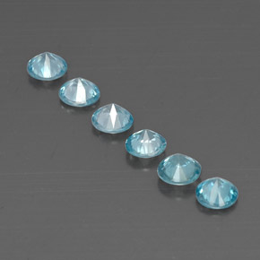 Zircon Gemstone in 4.4 mm Size for Sale, Zircon Stone in Blue Color